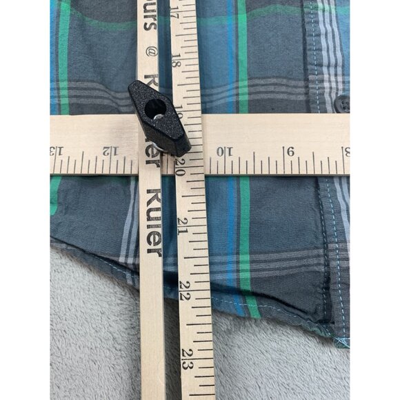 Shaun White Boys medium 8-10 Plaid Shirt Blue/Green snowboarder skateboarder - Picture 5 of 10